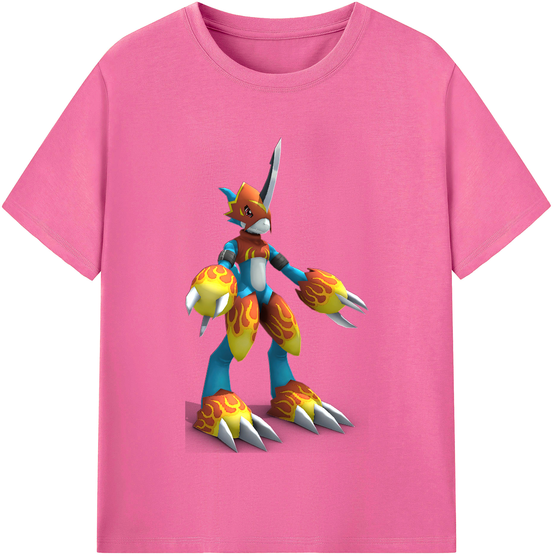 （画像用） Digimon デジタルモンスター/デジモン レディースカジュアルプリントTシャツ（綿100％）